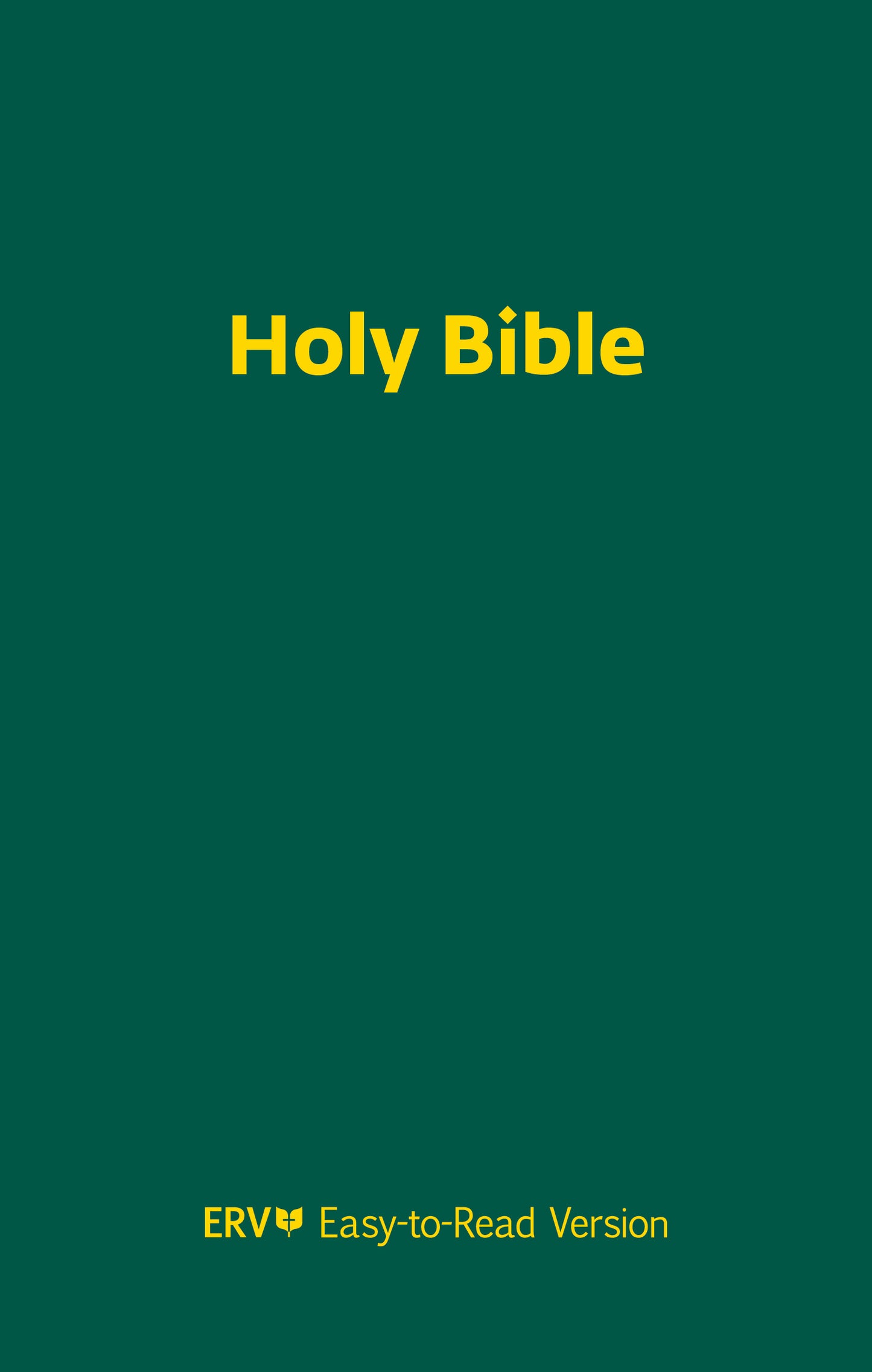 ERV Ministry Bible Flexcover - English Cover