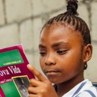 Child Reading the Bible